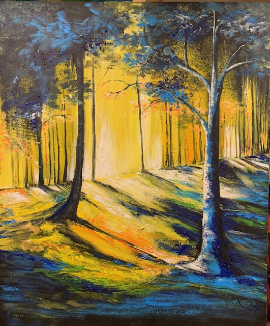 Blaue Baum